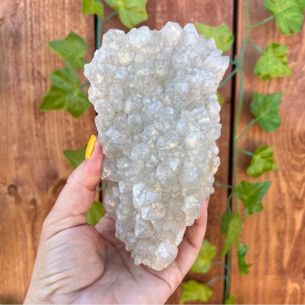 1.48 Lb. Quartz Crystal Cluster with Inclusions from India